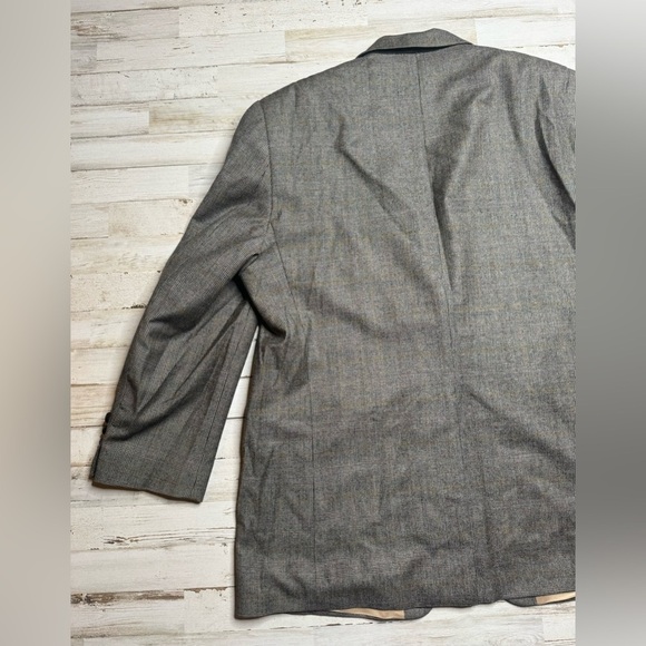 Lauren Ralph Lauren Blazer Jacket Men's 44R Gray Glen Check Wool Cashmere Blend - Picture 8 of 12